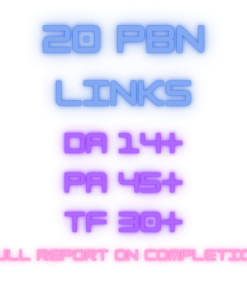 Buy PBN links 20, ahrefs RD 300+