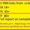 Buy 20 pbn links