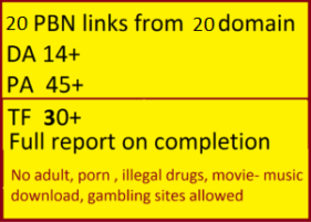 Buy 20 pbn links